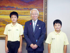 2017年度少年少女国連大使と県庁訪問